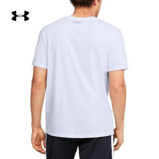 安德玛官方UA Bball Court男子运动短袖T恤Under Armour1351633 白色100 S