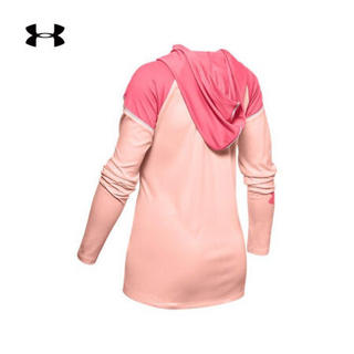 安德玛官方UA Sun Armour女童运动连帽卫衣Under Armour1351684 橙色845 童XS