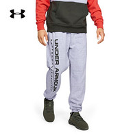 安德玛官方UA Fleece Logo男子运动长裤Under Armour1345599 灰色035 XL