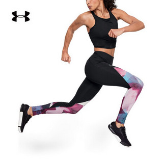 安德玛官方UA RUSH女子运动印花紧身裤Under Armour1344459 黑色002 XXL