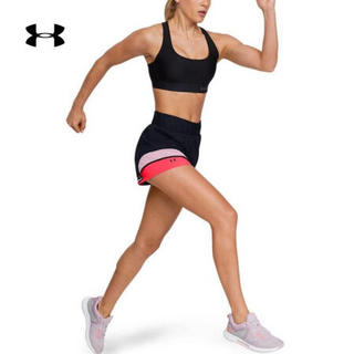 安德玛官方UA 女子运动短裤Under Armour1354902 黑色001 S