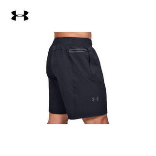 安德玛官方UA Project Rock强森男子运动短裤Under Armour1359119 黑色001 XXL