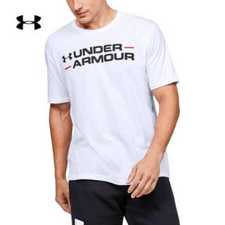 安德玛官方UA Branded男子运动短袖T恤Under Armour1351921 白色100 S