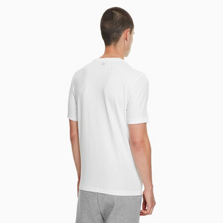 CK PERFORMANCE 经典款 男士Logo圆领休闲运动短袖T恤4MF8K160 100-白色 XL