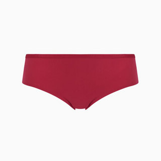 CK UNDERWEAR经典款 女士Logo腰边简约弹力低腰三角内裤QD3675 ZB7-深红色 M