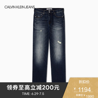 CK JEANS   男士中低腰合体紧身牛仔裤CKJ027 J312936 911-蓝色 36