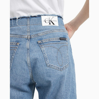 CK JEANS 2020春夏款女装 妈咪版微弹牛仔裤J214330 1AA-蓝色 29