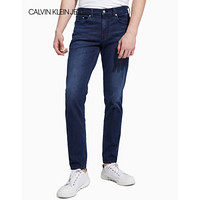 CK JEANS 2020春夏款 男装中腰猫须磨白时髦楔形牛仔裤 J314704 1BJ-蓝色 32/32