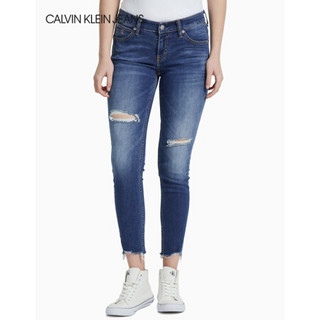 CK JEANS 2020春夏款 女装中低腰合体紧身牛仔裤 J213970 1A4-蓝色 28