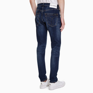 CK JEANS 经典款 男士中腰楔形修身裤腿牛仔裤CKJ055 J309812 911-蓝色 32