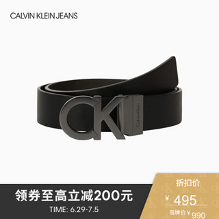 CK JEANS 经典款 男士休闲皮带HC0442D5600 001-黑色 90CM