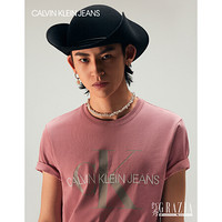 CK JEANS 2020春夏款男装短袖圆领T恤J315931 VAZ-粉色 S