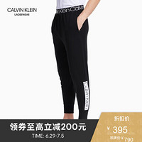 CK UNDERWEAR   男装纯棉Logo腰边休闲家居裤 NM1710AD 001-黑色 XL