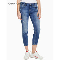 CK JEANS 2020春夏款女装 时尚中腰休闲牛仔裤CKJ022J213414 1A4-蓝色 26