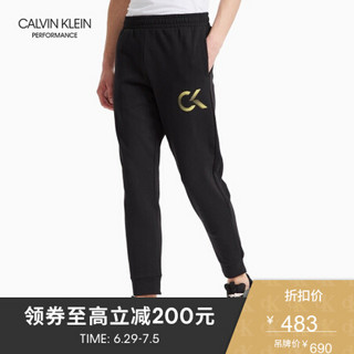 CK PERFORMANCE 2020春夏新款男装 合身简约休闲运动裤 4MS0P700 007-黑色 XL