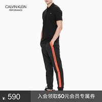 CK PERFORMANCE2020春夏款 男装休闲运动翻领Polo衫T恤4MS9K280 007-黑色 L