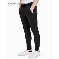 CK JEANS 2020春夏款 男装Logo运动休闲裤 J315348 BAE-黑色 M