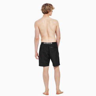 CK UNDERWEAR 2020春夏新款男装 长款时尚抽绳沙滩裤 KM00445 BEH-黑色 S