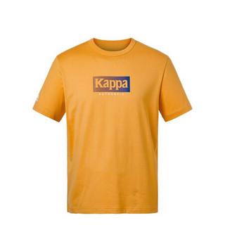 Kappa卡帕男运动短袖印花休闲T恤夏季圆领半袖2020新款|K0A32TD29 亮橙色-755 M