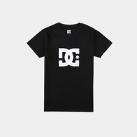 DCSHOECOUSA女运动夏季经典黑色潮牌棉圆领T恤GDJZT18201 黑色KVJ0 L(成人)