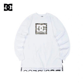 DCSHOES BOX STAR LS M TEE 19冬新款纯棉拼色男士长袖T恤 5425J925 黑夹色-BLK L