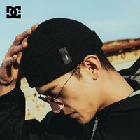 DCSHOES DCBA 日本列纯棉休闲针织毛线帽男女同款 5430J927 黑色-BLK 均码（22cm）