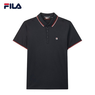 FILA 斐乐官方男子短袖POLO2020夏季新款针织短袖衫男POLO（实物以平铺图为准） 传奇蓝-NV 180/100A/XL