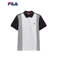 FILA 斐乐官方男子短袖POLO衫2020夏季新款运动针织短袖衫男 传奇蓝-NV 185/104A/XXL