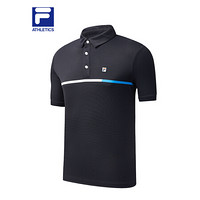 FILA ATHLETICS斐乐男短袖POLO2020夏季新款针织短袖衫男POLO RD宝蓝-NV 185/104A/XXL