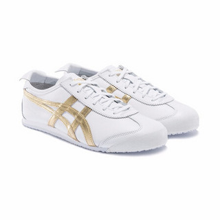 Onitsuka Tiger鬼塚虎运动休闲鞋男女款经典MEXICO 66 1183A499-101 白色/金色 39