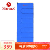 Marmot/土拨鼠20春夏新款露营单人可左右拼接信封式棉睡袋男女情侣款户外 冲浪蓝2707-R F