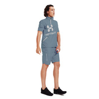 HOTSUIT后秀 发汗系列 运动短装套装男 健身舒适发汗服短袖套装 塑形暴汗服 明星同款 风暴灰 XL