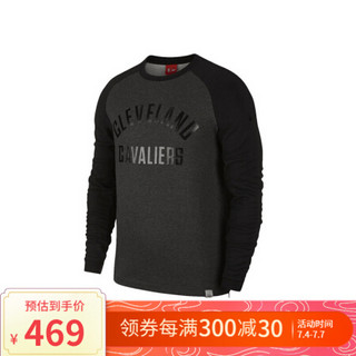 NBA-Nike 骑士队 MODERN 男子运动圆领印花长袖上衣 860708 图片色 M