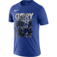 NBA-Nike 勇士队库里 Dri-FIT 男运动短袖T恤 BV8507-496 图片色 XL