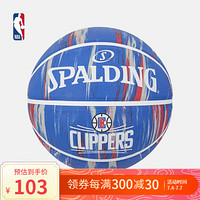 NBA-斯伯丁 凯尔特人/湖人队/勇士队 大理石印花系列 室内外篮球 快船队