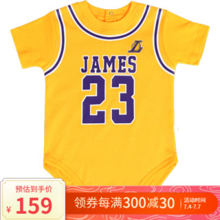 NBA童装 湖人队 詹姆斯 共用款 婴童2件套 套装爬行服 爬服 图片色 24M
