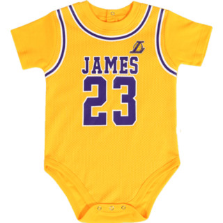 NBA童装 湖人队 詹姆斯 共用款 婴童2件套 套装爬行服 爬服 图片色 24M
