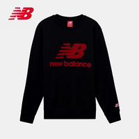 New Balance NB官方女款AWT93548简约时尚针织套头加绒卫衣 BK AWT93548 M