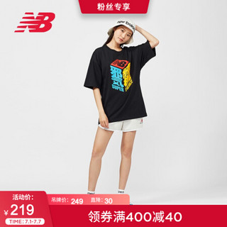 New Balance NB官方2020新款男款女款AMT02373休闲T恤 BK AMT02373 XXL