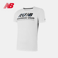 New Balance NB官方2020新款男款短袖AMT0118O简约运动T恤马拉松系列 WT AWT0116O L