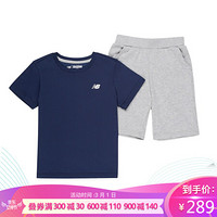 New Balance nb童装 男女童4~14岁 儿童夏季套装 中灰色 2S92S023-MGR 110cm