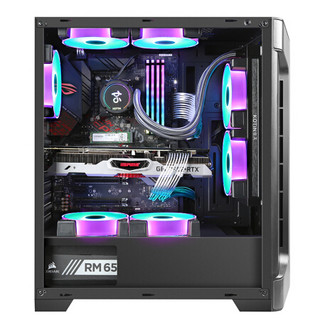 KOTIN 京天 刑天 标准版 RGB ATX/MATX/ITX机箱 全侧透 黑色