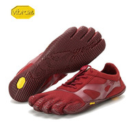 vibram 五指鞋女 运动鞋轻便透气赤足跑步鞋 KSO EVO健身训练休闲鞋五趾鞋 19W0702/酒红色 新款