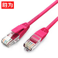 胜为（shengwei）超五类网线 纯铜高速CAT5e类百兆电脑网络连接跳线 成品网线 红色2米 LC-2020A