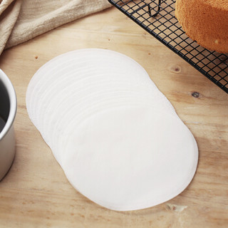 展艺 硅油纸20张模具防沾纸垫家用蛋糕面包饼干烘焙脱模纸烤箱油纸6寸