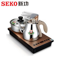 新功（SEKO）K30茶具套装全自动上水电磁茶炉304不锈钢茶壶 金色