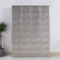 钱柜 更衣柜铁皮柜员工柜储物柜存包柜带锁 304不锈钢 三十二门
