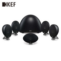 KEF E305 蛋型系统音箱 5.1声道时尚家庭影院音响套装 黑色