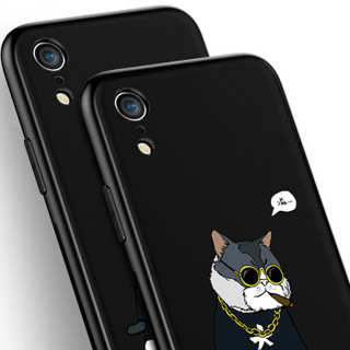 酷乐锋 苹果XR手机壳 iPhone xr手机壳 图案款保护套男女薄 适用于苹果XR防摔6.1英寸 大佬猫