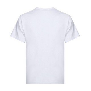纪梵希 GIVENCHY 男士棉质圆领短袖T恤白色LOGO字母图案 BM70UY3002 100 L码